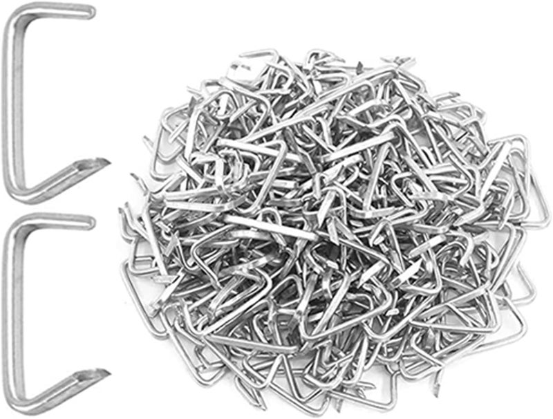 LonlyEagle 1000Pcs 3/4" Galvanized Hog Rings Assortment Kit, Professional Hog Rings Installation Kit for Bungee Shock, Cords, Animal Pet Cages - Image 1